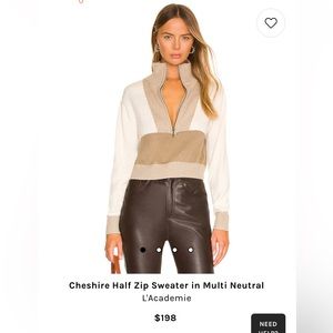 L’academie half zip sweater